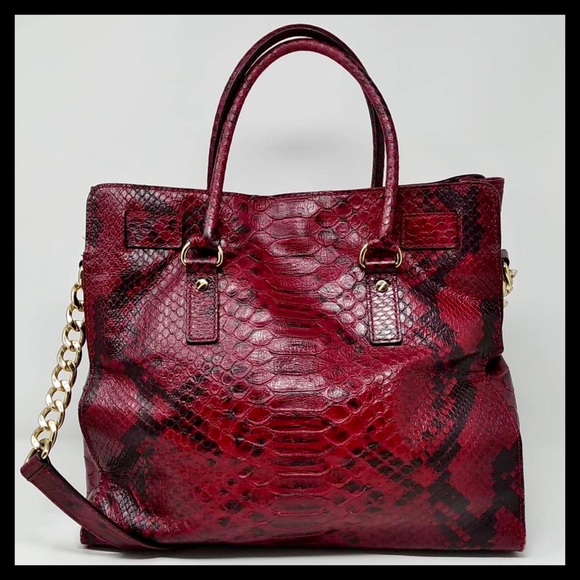 Michael Kors Large Hamilton Snake Print Tote - Picture 12 of 14